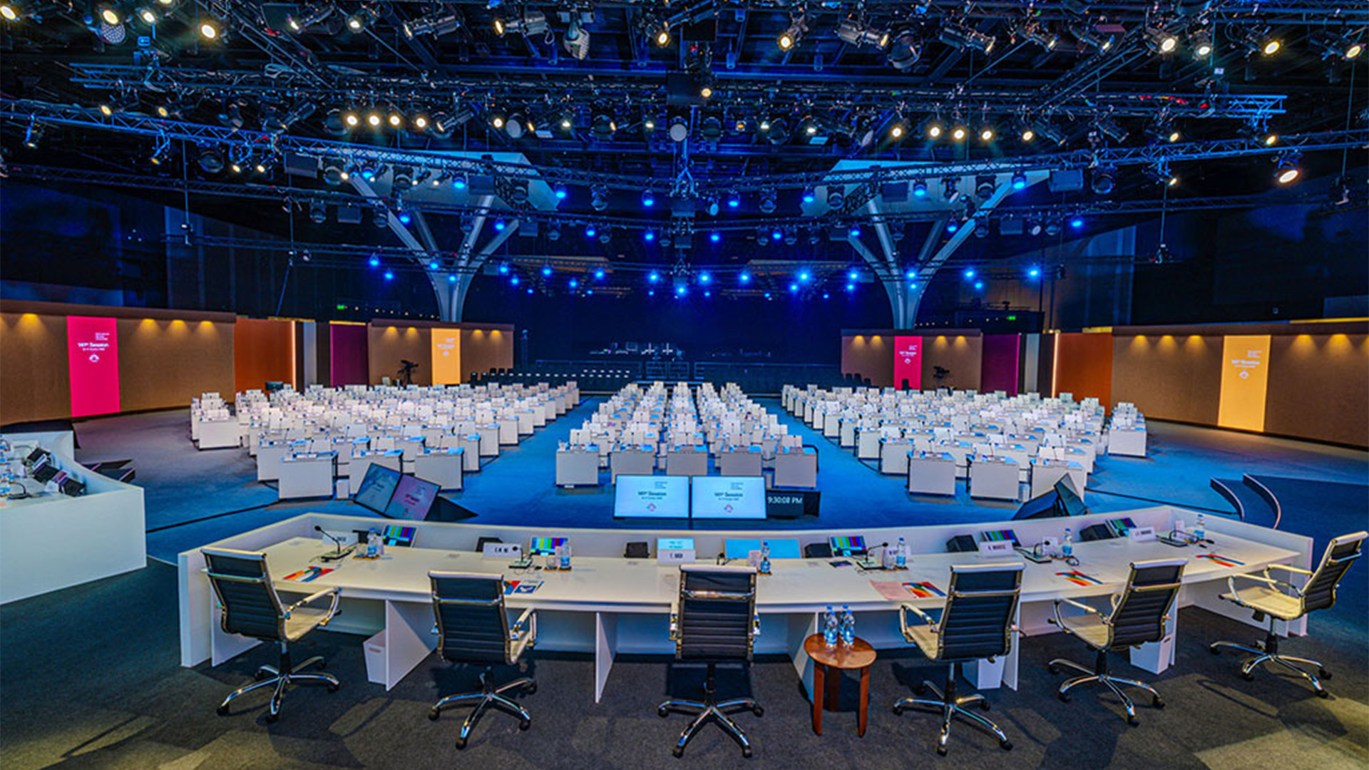 Conference hall with professional production